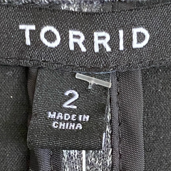 NEW TORRID STUDIO Double Knit Boyfriend Blazer Grey Plaid Size 2X TORRID 2 NWOT - Picture 5 of 17